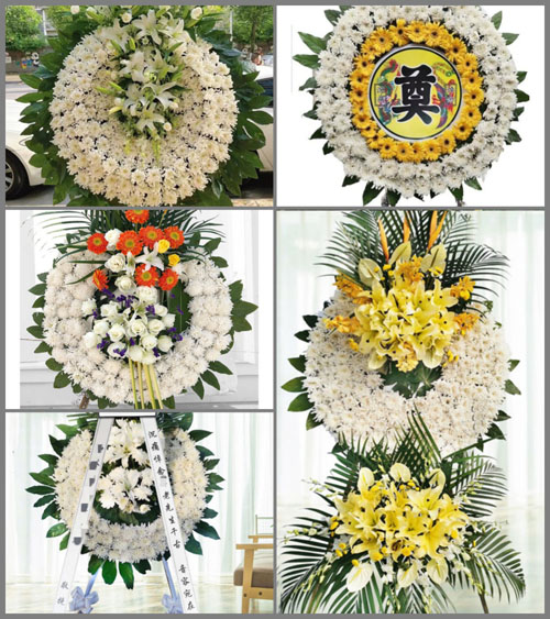山东青岛黄岛区珠山街道辛庄村花圈速递